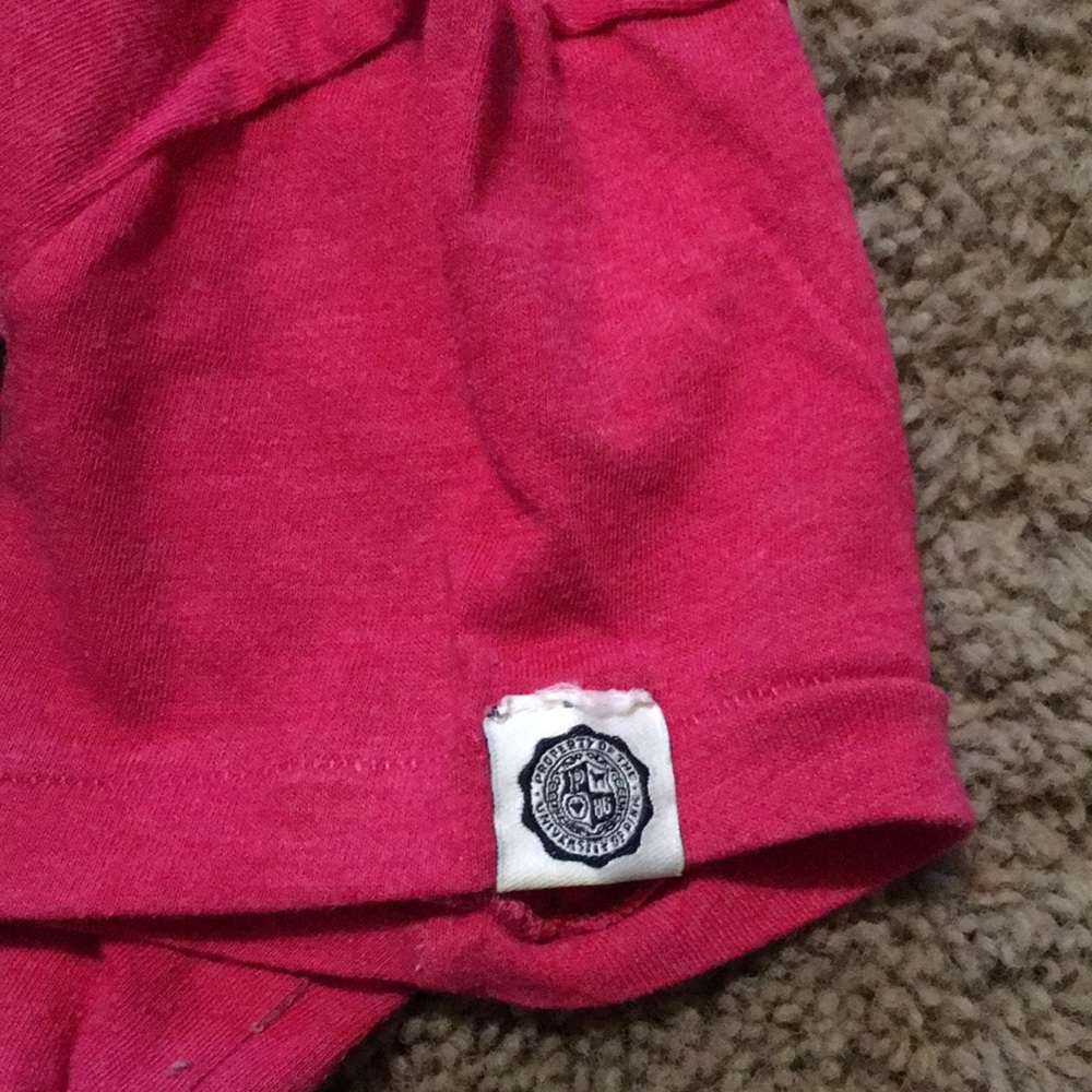 Victoria Secret Pink short sleeved Pink 86 Love top Sz Small - Picture 7 of 7